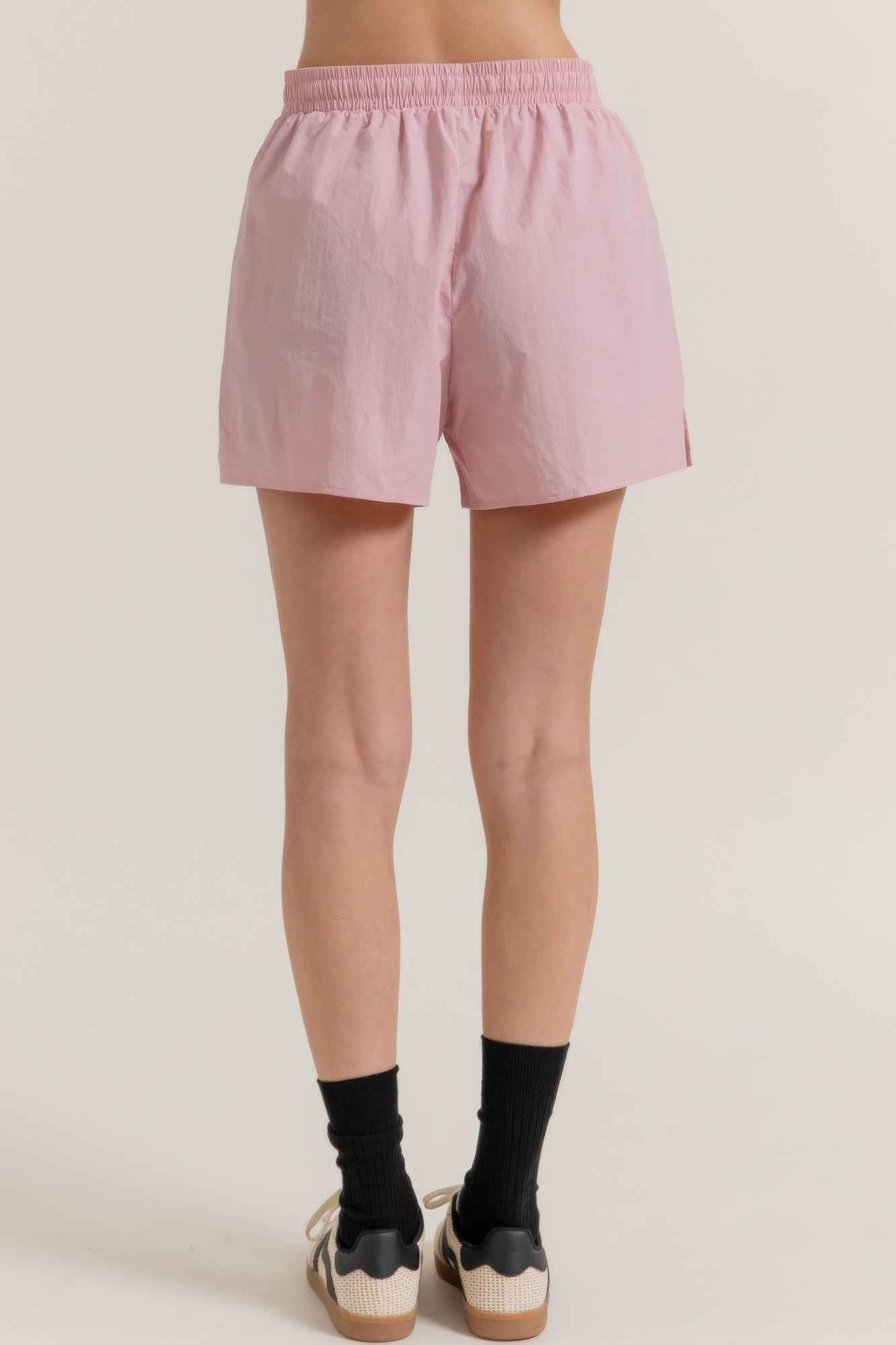 Anorak Side Slit Workout Shorts