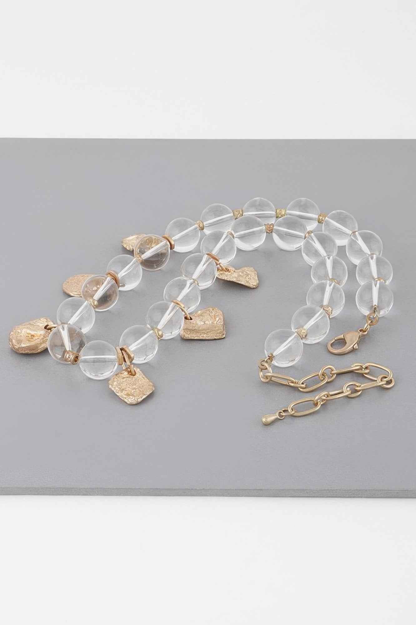 Transparent Charm Bead Necklace