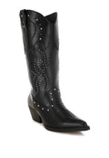 Dockery Studs Embellished Cowboy Boots
