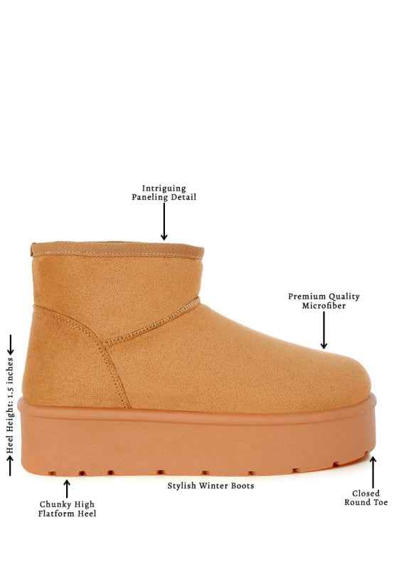 Derta Soft Microfiber Snow Boots