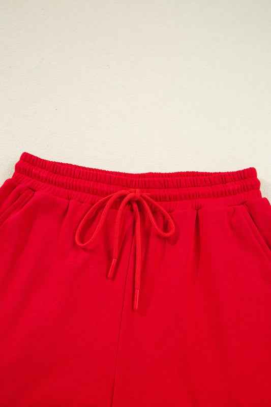 Varsity Stripe Sweatshirt and Short Set