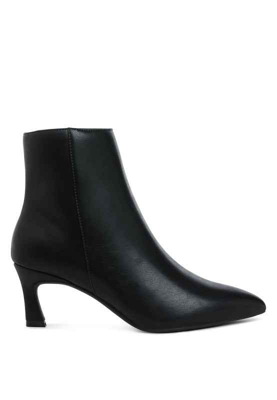 Migelo Faux Leather Ankle Boots