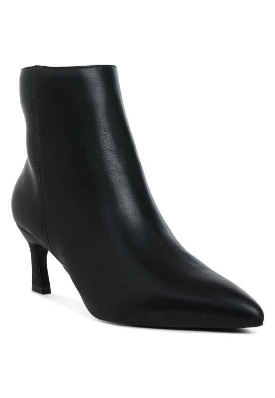 Migelo Faux Leather Ankle Boots