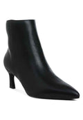 Migelo Faux Leather Ankle Boots