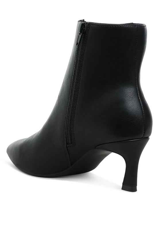 Migelo Faux Leather Ankle Boots