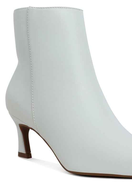 Migelo Faux Leather Ankle Boots