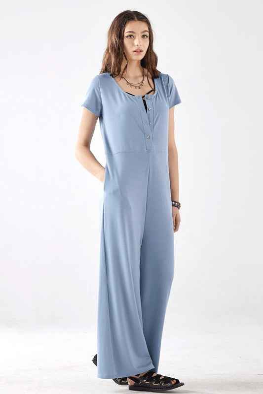 Comfort Button-up front closure Jumpsuit