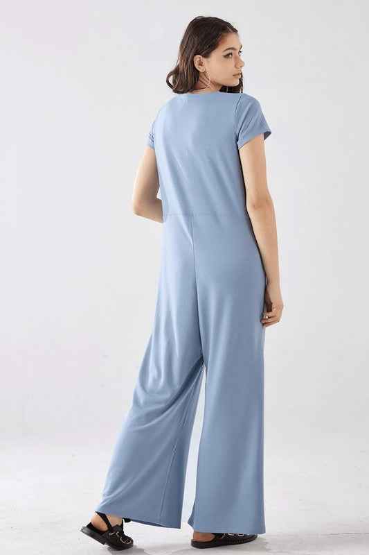 Comfort Button-up front closure Jumpsuit