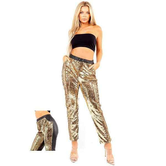 Sparkling Eye Catching Sequence Leggings Regular