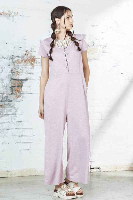 Comfort Button-up front closure Jumpsuit