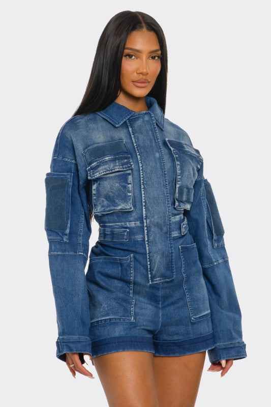 PLUS SIZE City Command Romper