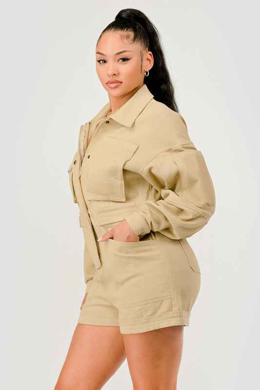 PLUS SIZE City Command Romper