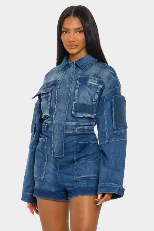 PLUS SIZE City Command Romper