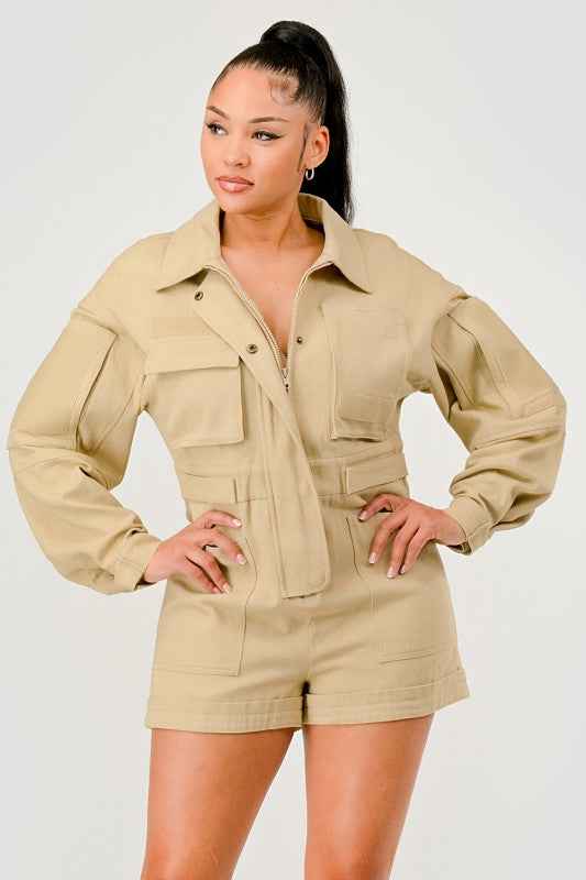 PLUS SIZE City Command Romper