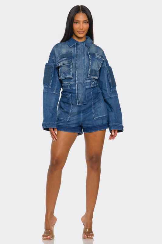 PLUS SIZE City Command Romper