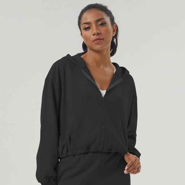 Well-in Vogue FlexEdge Zipper-Hem Hoodie