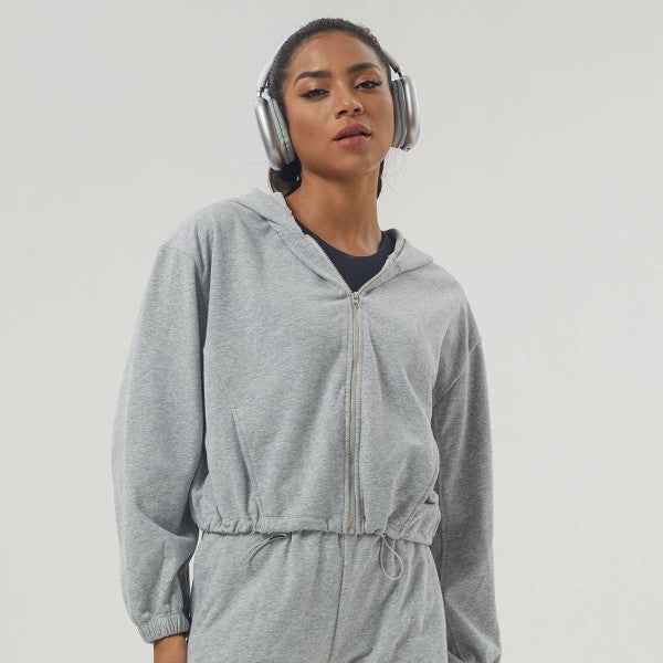 Well-in Vogue FlexEdge Zipper-Hem Hoodie