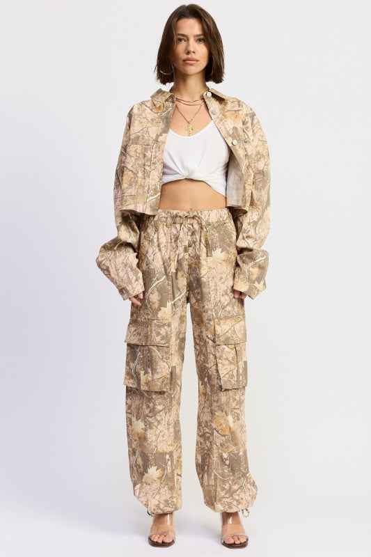 WOODLAND CAMO OVERSIZED JACKET