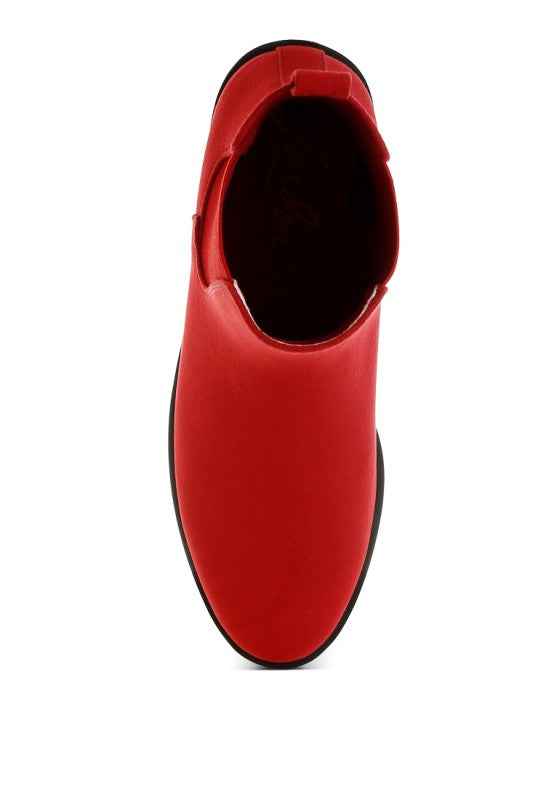 Ayasa Low Block Heel Chelsea Boots