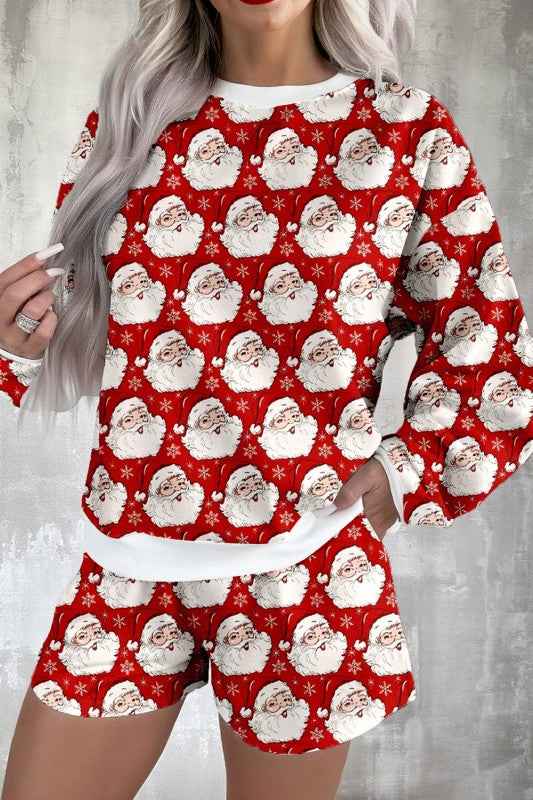 Ho Ho Ho Christmas Top and Shorts Set