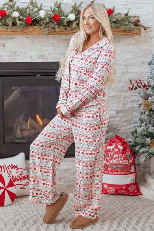 Christmas Shirt and Pants Pajama Set