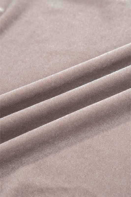 Velvet 3/4 Sleeve Open Front Kimono