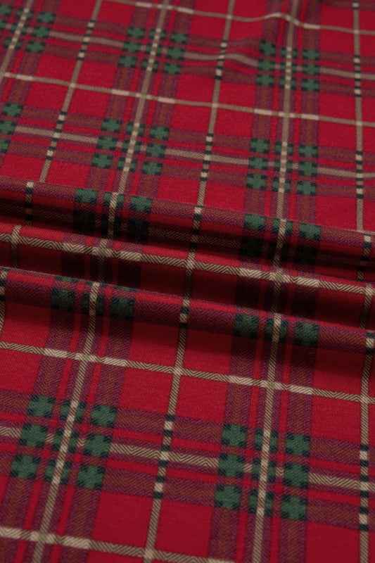 Plus Size Christmas Plaid Shirt and Pants Pajama S