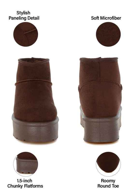 Derta Soft Microfiber Snow Boots