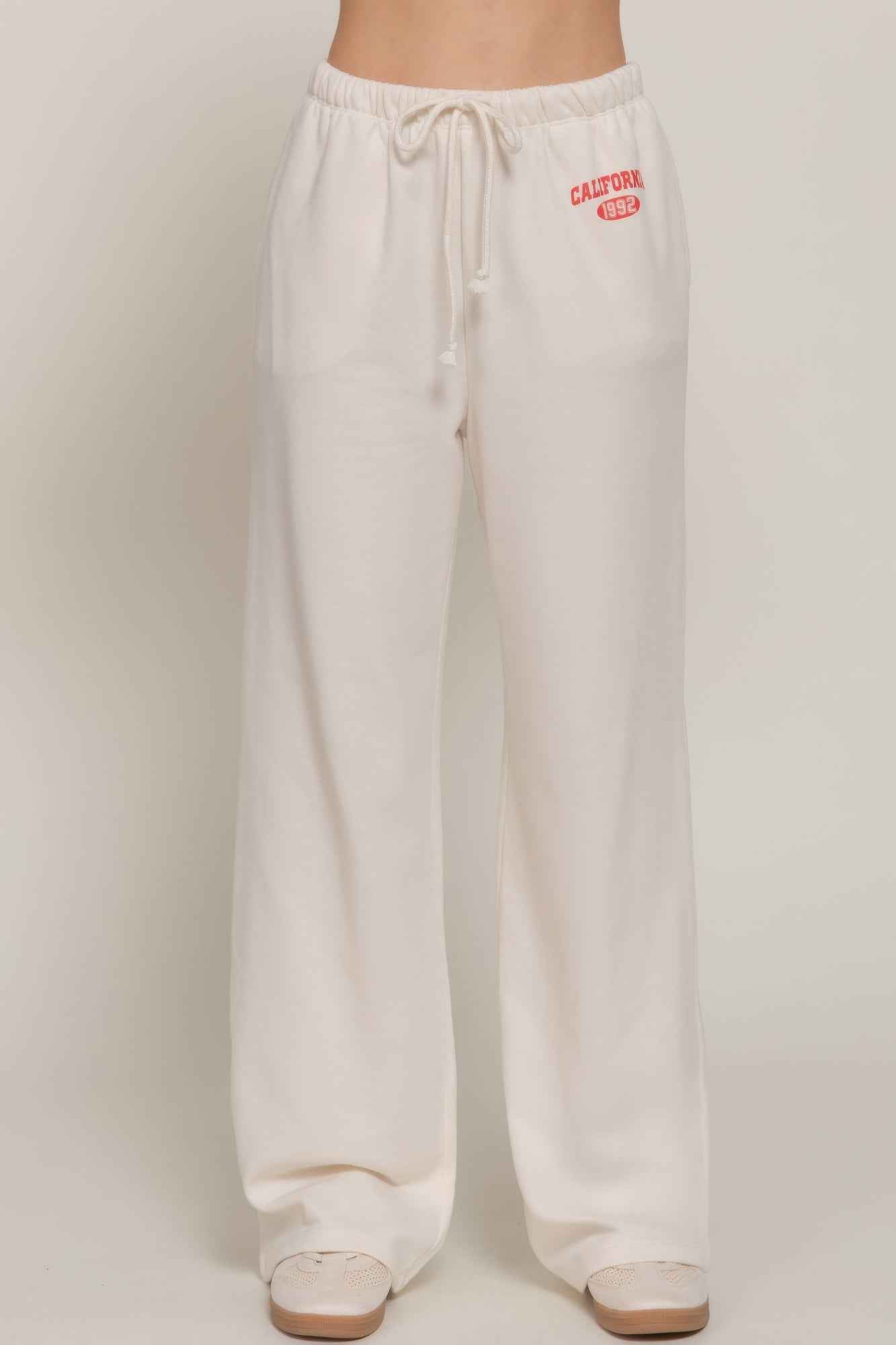 Waistband Print Detail Sweatpants