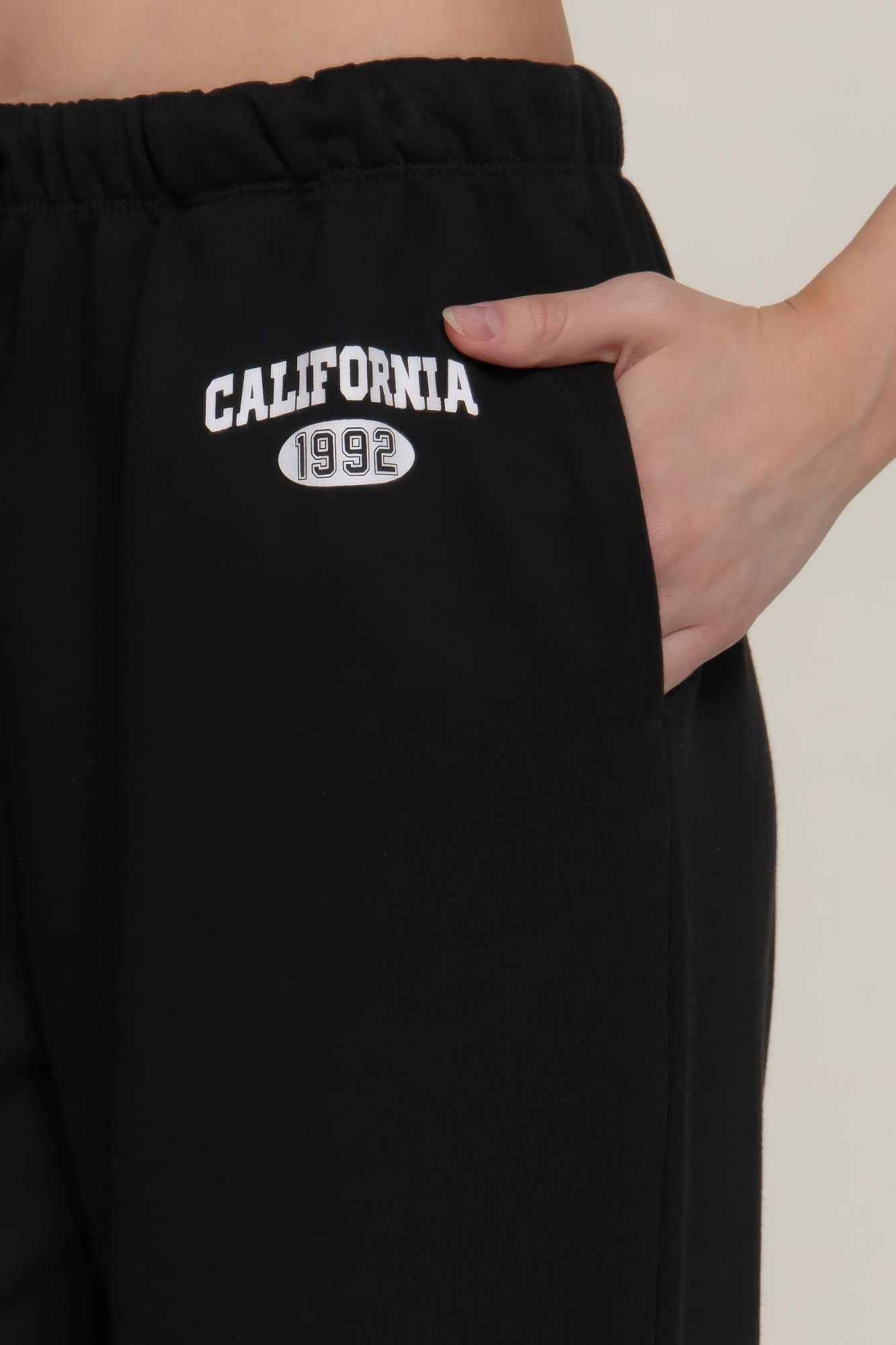 Waistband Print Detail Sweatpants