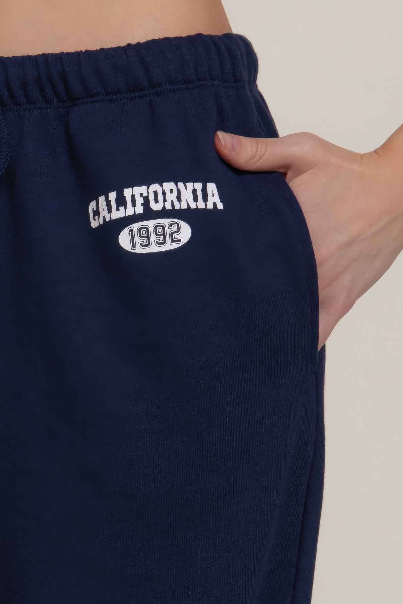 Waistband Print Detail Sweatpants