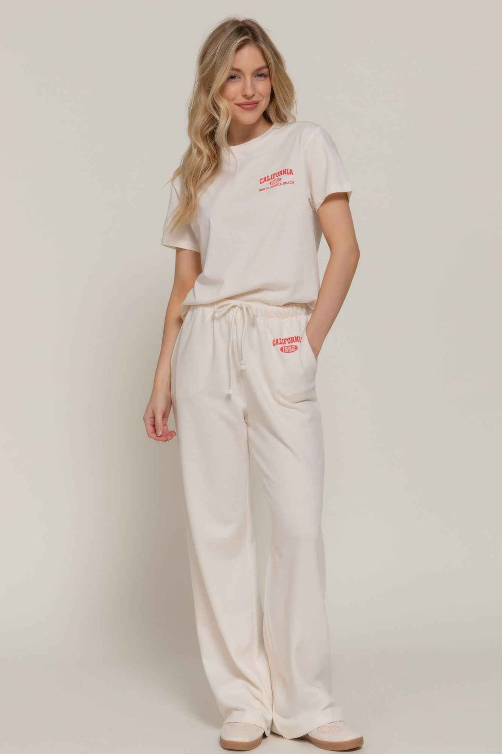 Waistband Print Detail Sweatpants