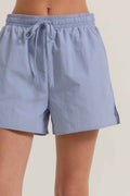 Anorak Side Slit Workout Shorts