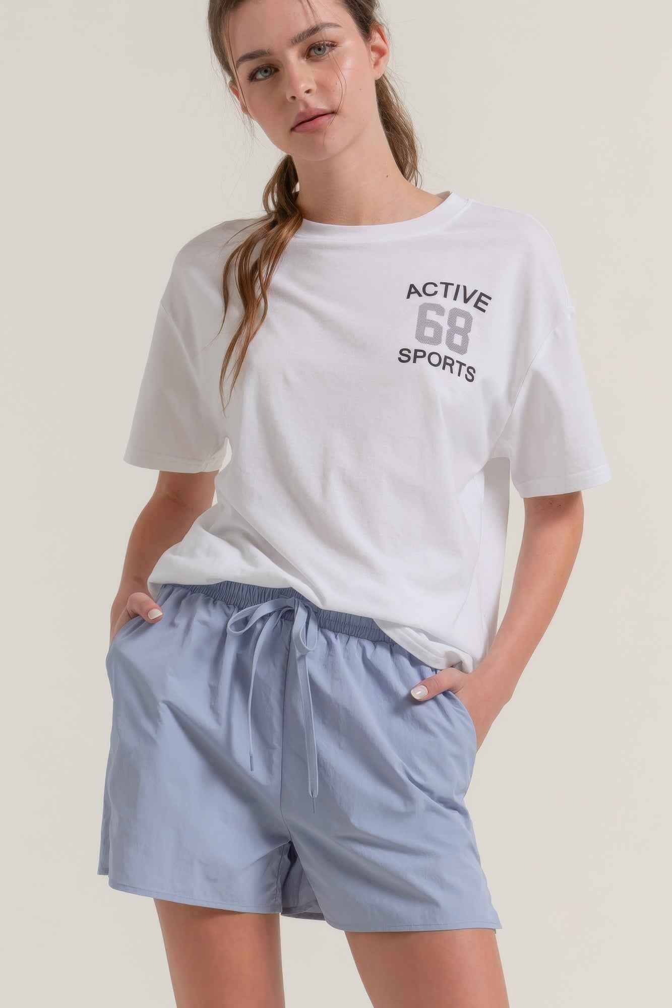 Anorak Side Slit Workout Shorts