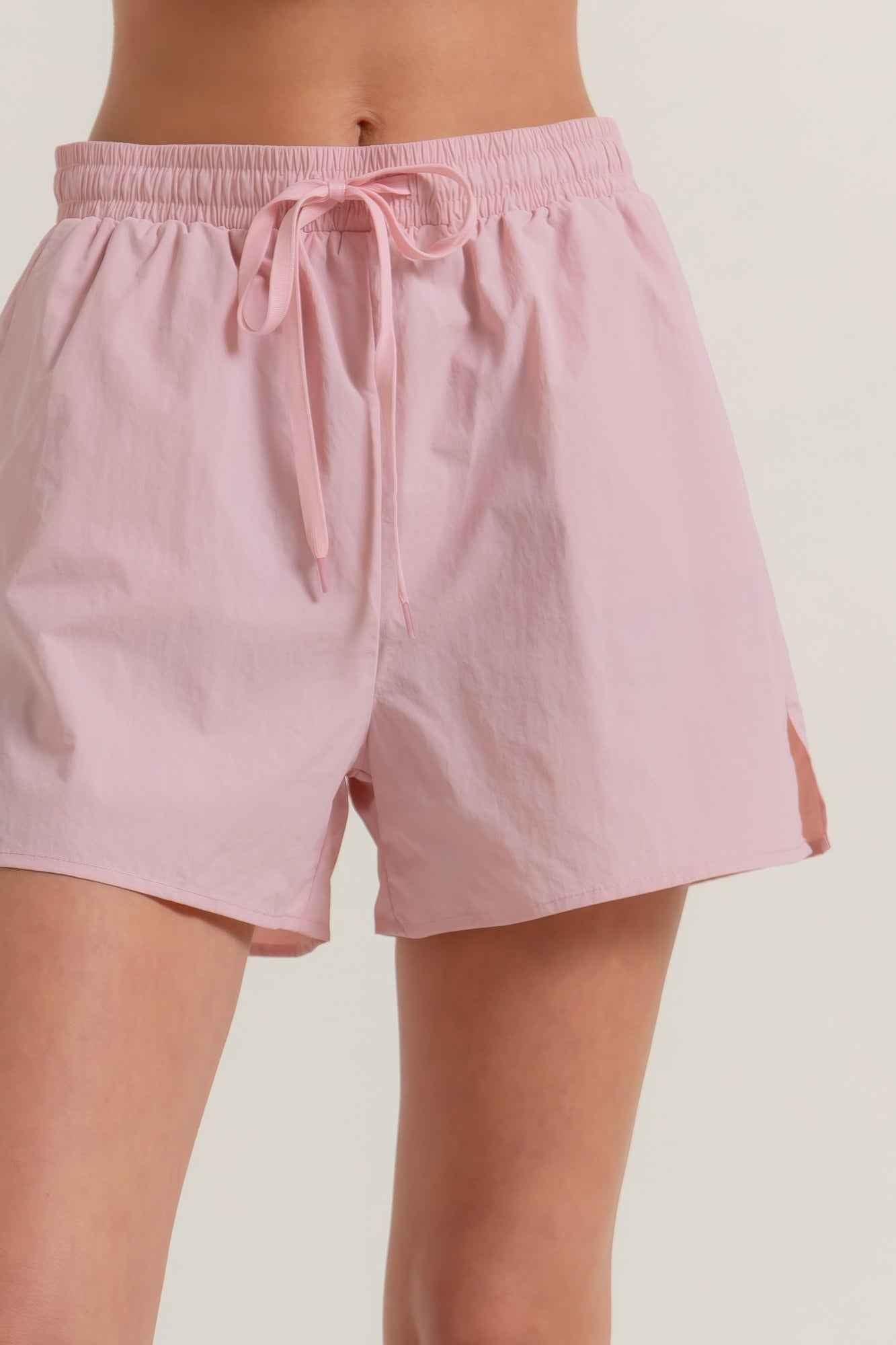 Anorak Side Slit Workout Shorts