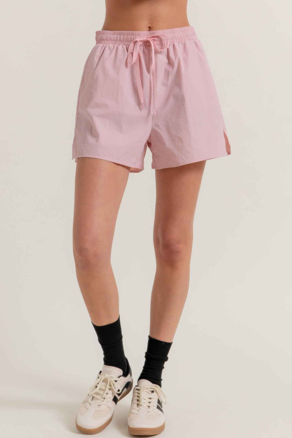 Anorak Side Slit Workout Shorts