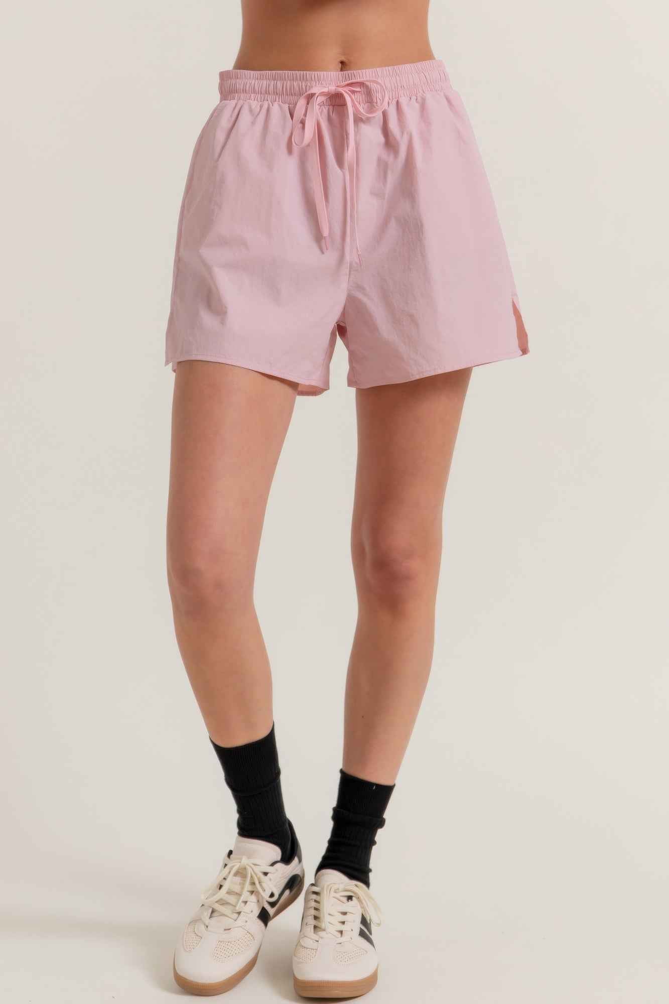 Anorak Side Slit Workout Shorts