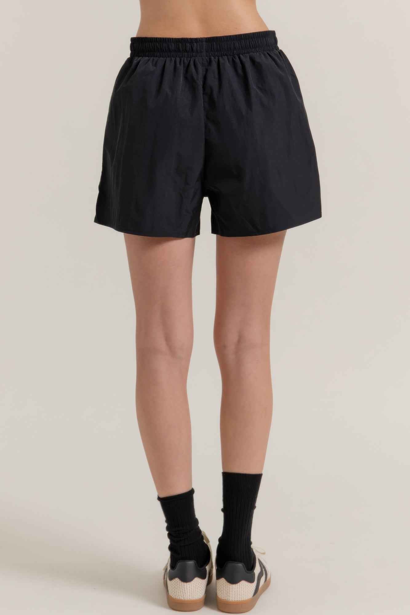 Anorak Side Slit Workout Shorts