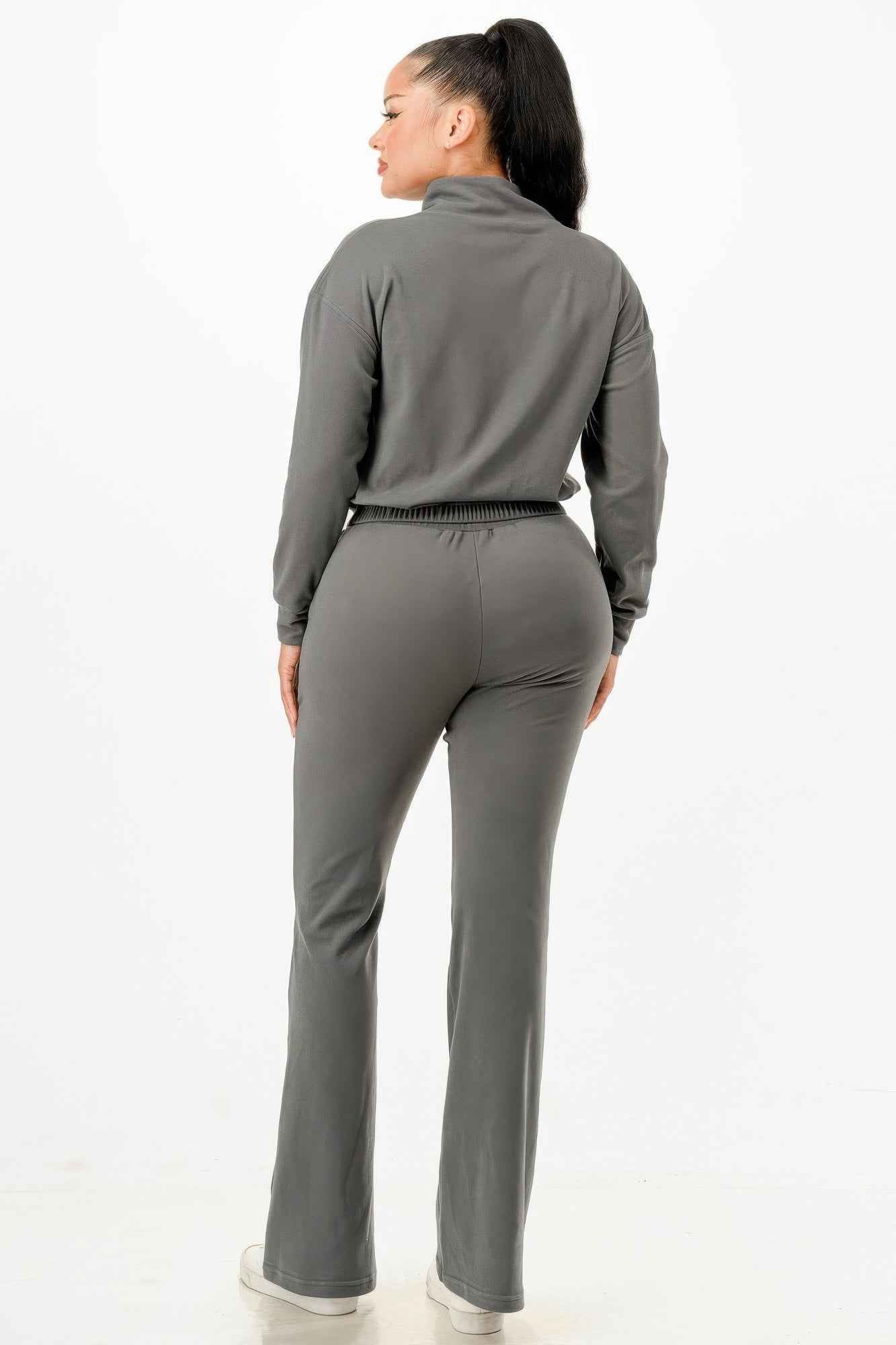 Soft Zipup Track Suit Set