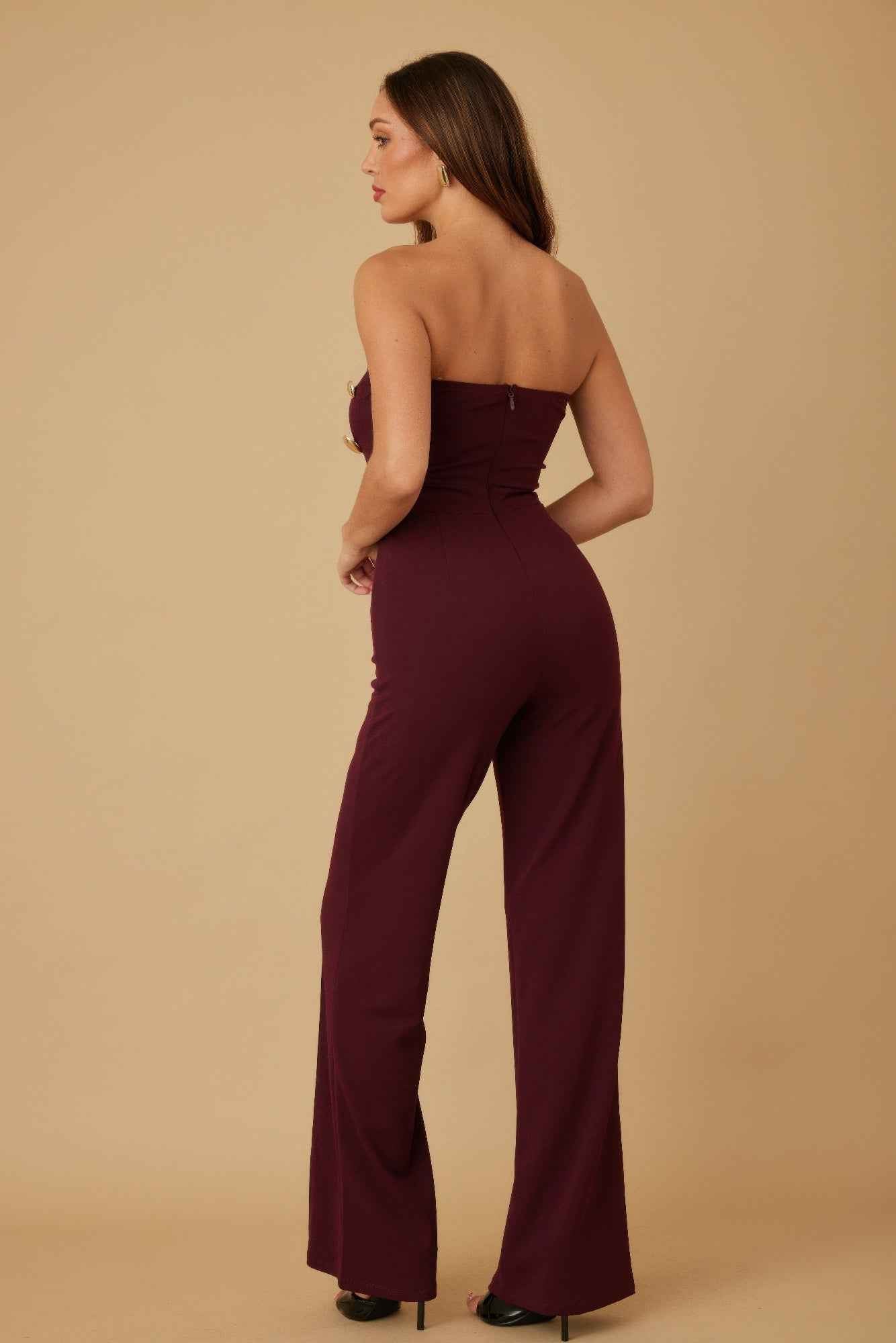 Multi Flat Mirror Stone Jumpsuit