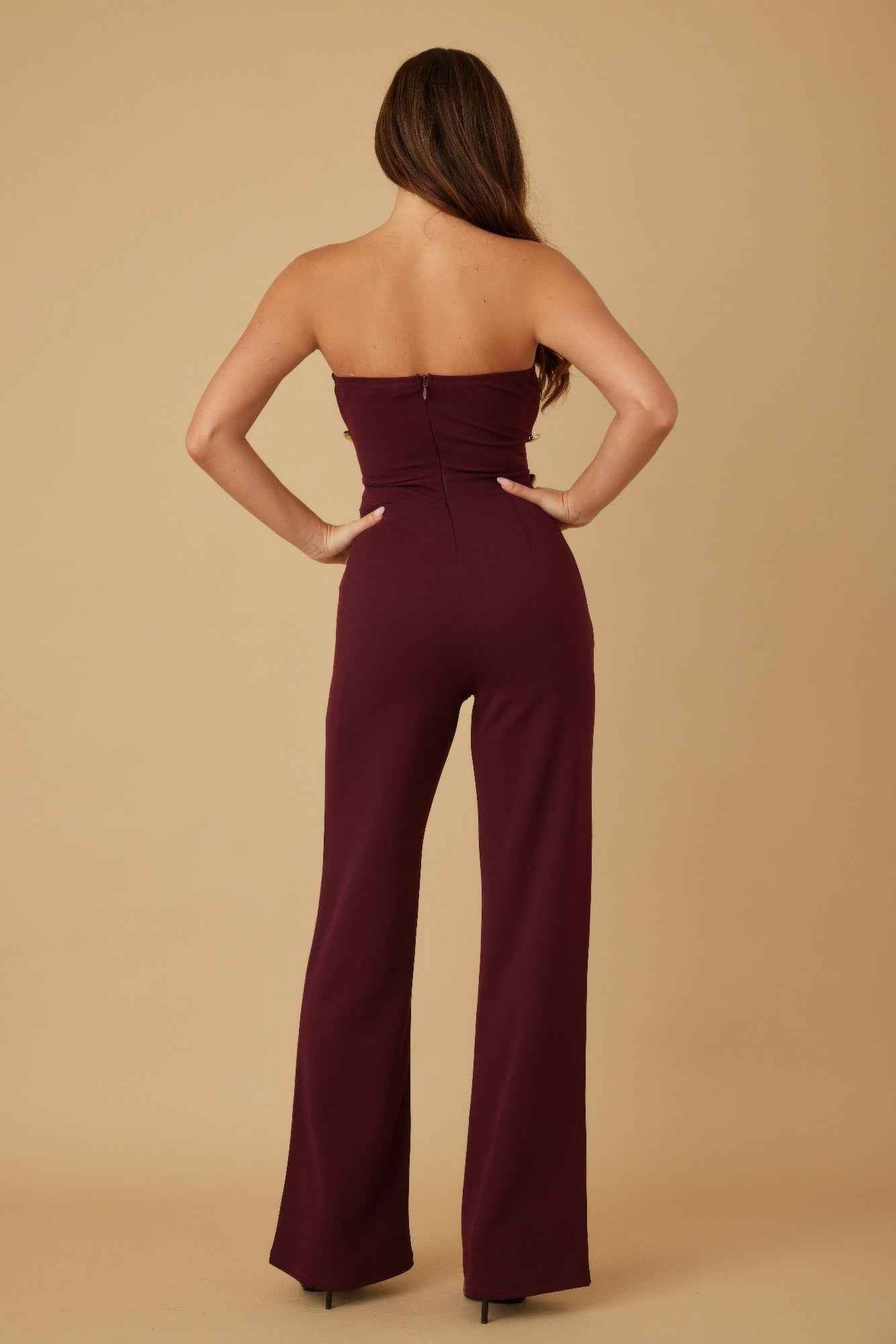 Multi Flat Mirror Stone Jumpsuit
