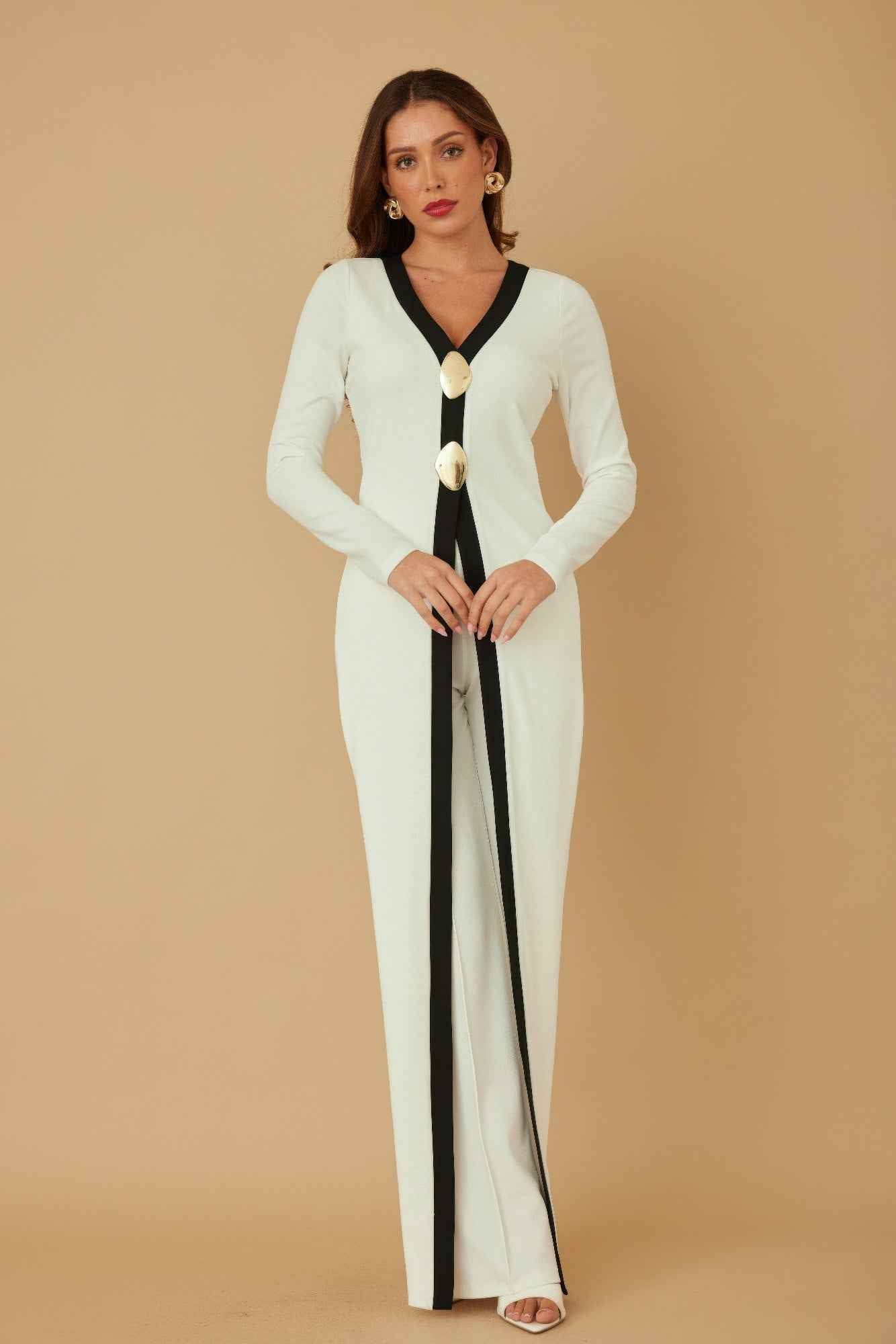 Mirror Stone Long Layer Jumpsuit