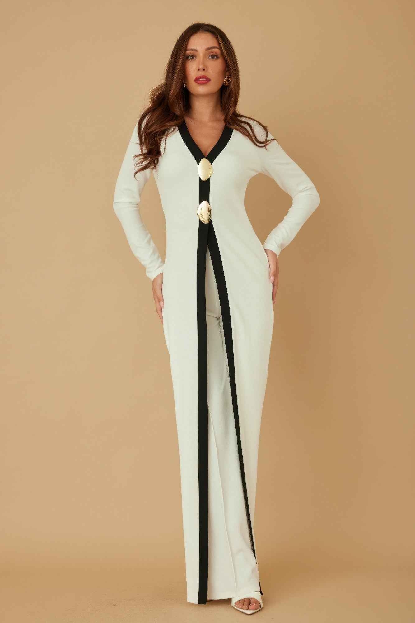 Mirror Stone Long Layer Jumpsuit