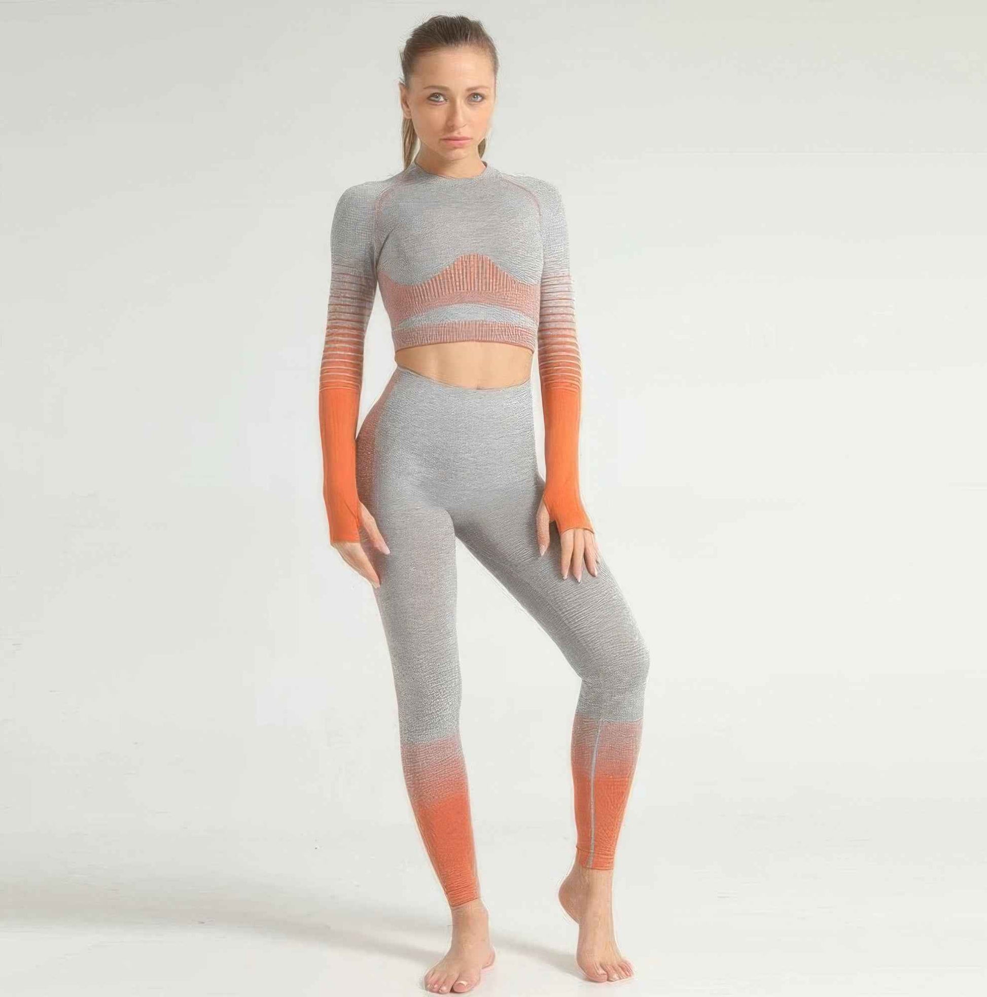 Stripe Seamless Yoga Set