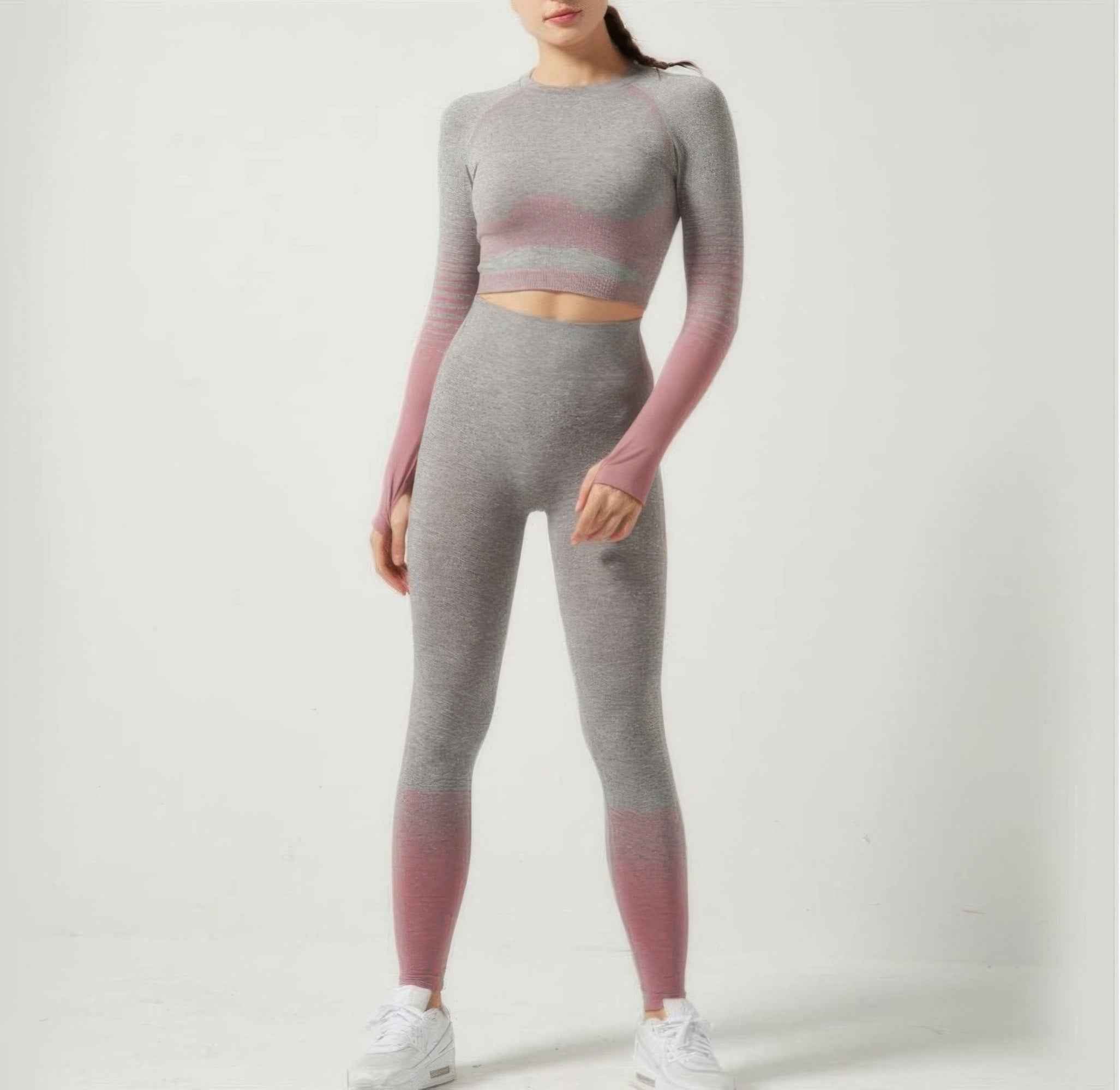 Stripe Seamless Yoga Set