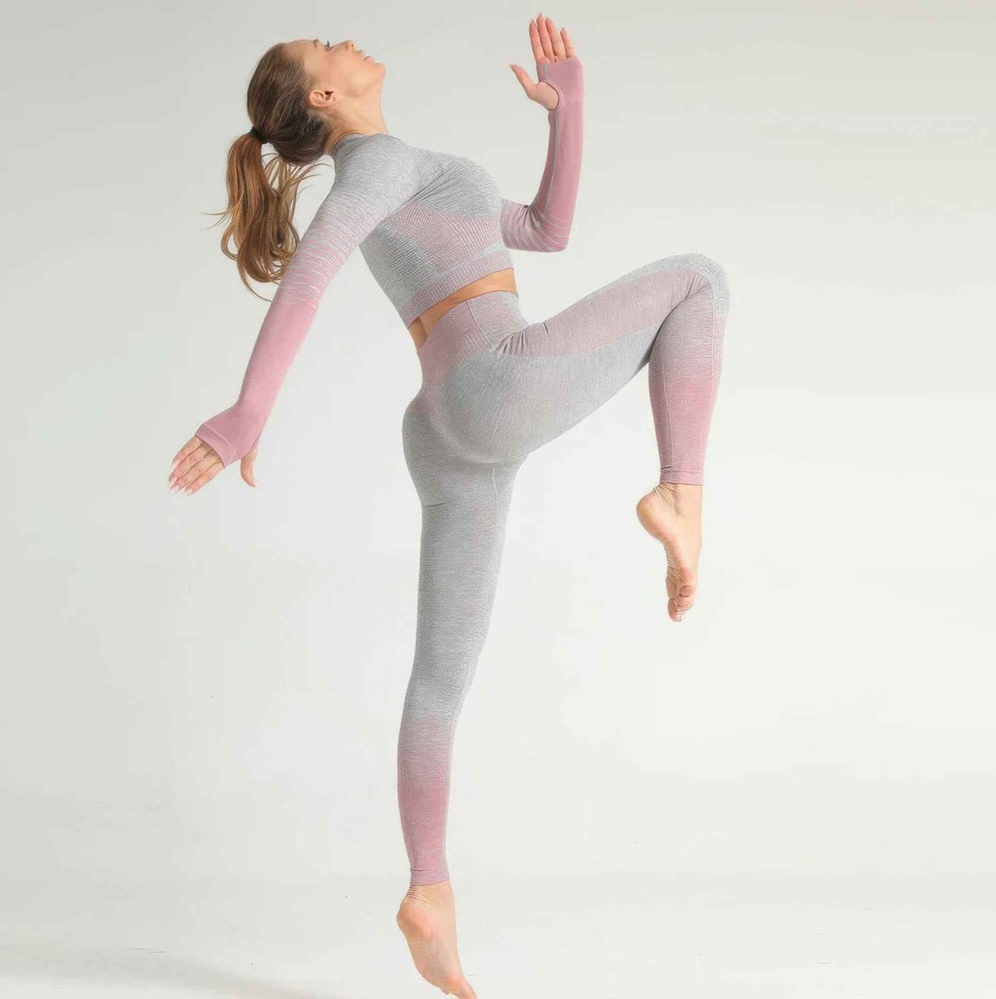 Stripe Seamless Yoga Set