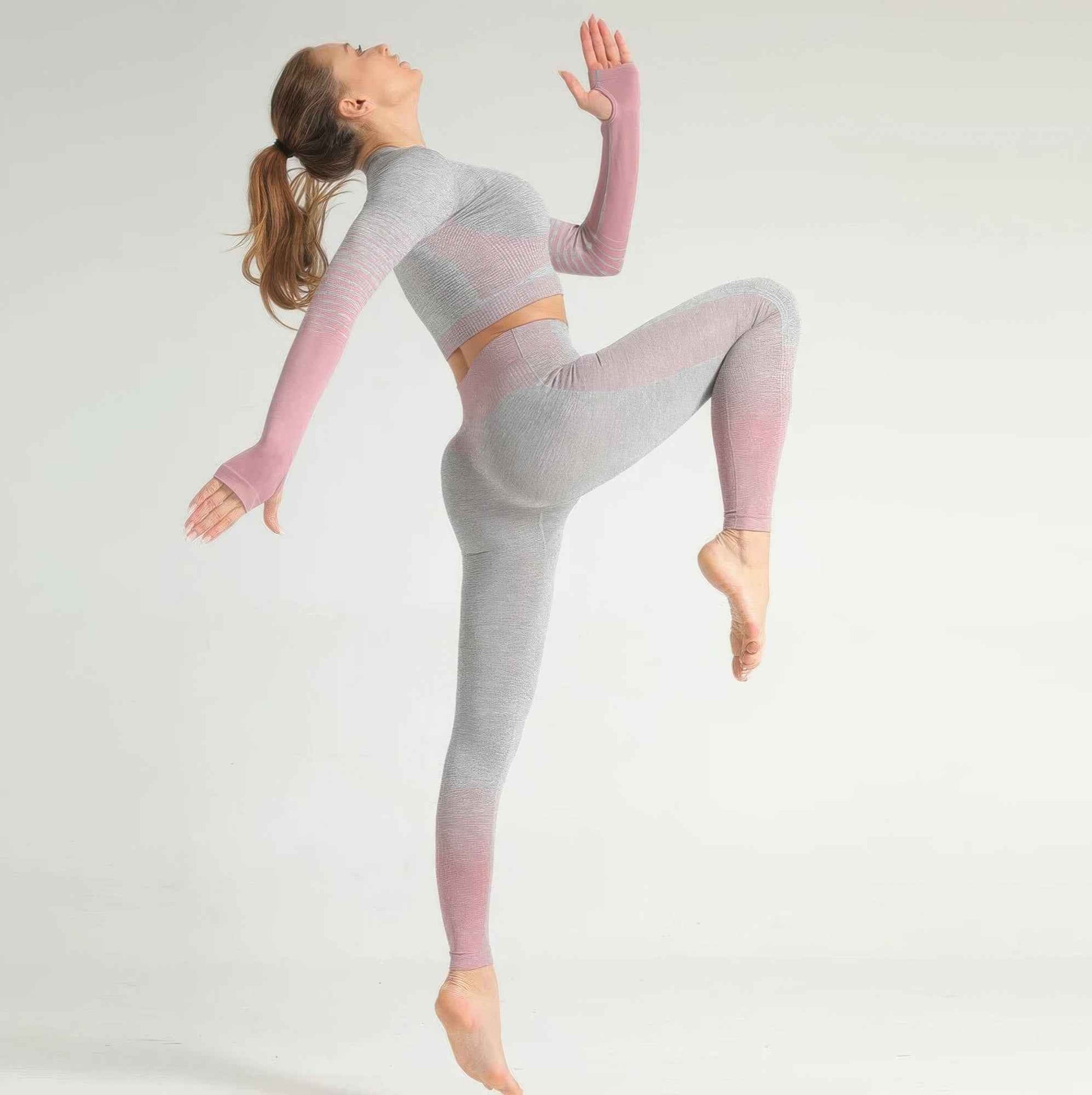 Stripe Seamless Yoga Set