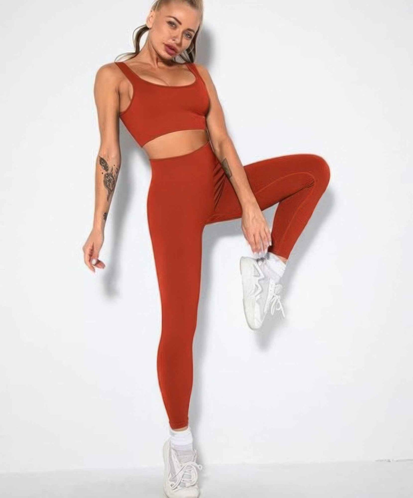 Ribbed Two Piece Activewear Set