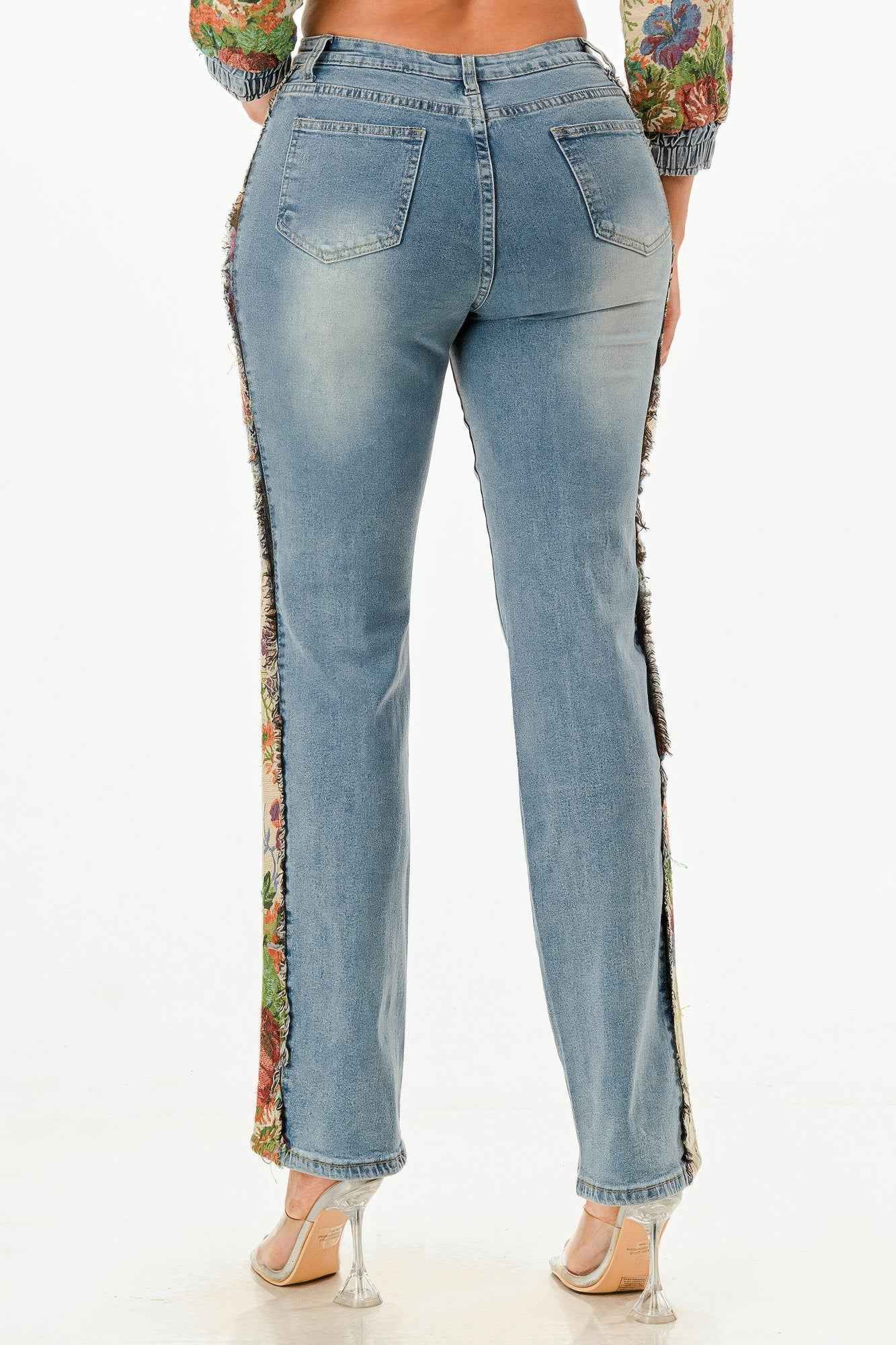 Tapestry Contrast Denim Set