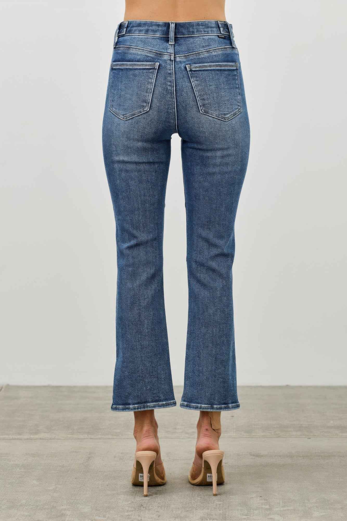 Mid Rise Skinny Crop Tummy Control